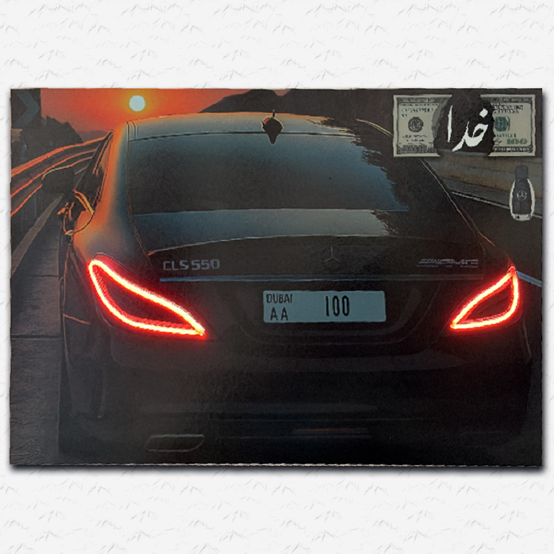 تابلو نئونی بنز CLS با اداپتور12 N1