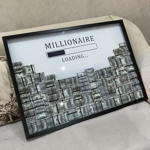 خرید تابلو Millionaire Loading طرح دلار| تابلو طرح میلیونر | تابلو لاکچری ثروت و موفقیت